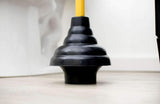 LDR Industries 512 3410 Power Deluxe High-Force Cup Ribbed Toilet Plunger, Black