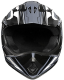 Raider 2131915 Youth GX3 MX Helmet ABS Plastic Large Full Face Black