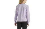 Carhartt Light Purple-Colored Girls' Long-Sleeve Graphic Pocket T-Shirt, 3T
