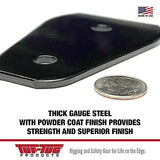 Tuf-Tug 3". Hook Block, 5/16". Maximum Wire Rope Size or 3/8". Synthetic Rope