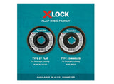 Makita X-LOCK 4?1/2 in. 60 Grit Type 29 Angled Grinding and Polishing Flap Disc