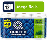 Quilted Northern Ultra Soft and Strong 2-Ply Toilet Tissue Paper - 12 Mega Rolls