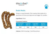 Snack Station G0602573117231 Classic Duck Necks, Cat and Dog Treat