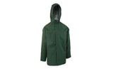 Blue Mountain BM44850-2XL Olive-Colored Unisex PVC Rain Jacket, Medium