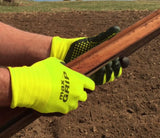 Midwest Gloves Hi-Vis Max Grip Nitrile-Coated Puncture-Resistant Work Gloves