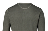 Blue Mountain FMK23-9101 Men's Long Sleeve Waffle Henley Shirt/Forest Night/M