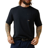 Ariat 10043692 Rebar Workman Born for This Short Sleeve T-Shirt, Black, XL