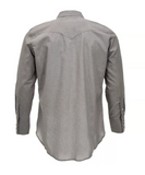 Wrangler MS727GY Cowboy Cut Western Chambray Work Shirt, Light Gray, 2XL