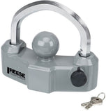 Reese Towpower 7088333 Trailer Coupler Lock Universal Fit Heavy Duty Chrome