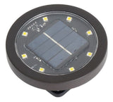 Lux-Landscape SLR2028AS Automatic Outdoor Solar Ground Disc Lights 6 Pack