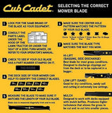 Cub Cadet 490-110-C202 Metal 42" Xtreme Mulching Blade (S-Shape)