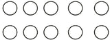 Quantity of (10) Federal Mogul 623011 National Gaskets 1/8X2-7/8X3-1/8