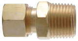 LDR Industries 508 68-4-4 - 1/4 in. x 1/4 in. M.I.P. Brass Male Adapter 5086844