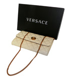 Versace DBSI159S Medusa Chain Wallet Bag Evening Quilted Lamb+Lamb Leather