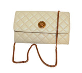 Versace DBSI159S Medusa Chain Wallet Bag Evening Quilted Lamb+Lamb Leather