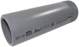 Spears PVC Fitting, Nipple Thread on One End Gray, 2" NPT Male x Socket SCH80 7"