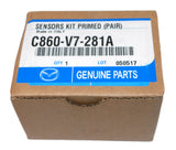 Genuine OEM Mazda C860-V7-281A Rear Parking Sensor, Primed (Pair) C860V7281A