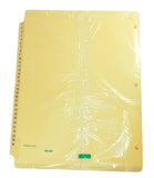 Office Essentials OC-213-31 Preprinted Tab Dividers Reinforced Binding Edge New