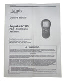 Jandy Aqualink RS PDA - Pool Digital Assistant Owner's Manual