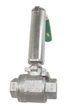Inline CF8M SS FNPT x FNPT Ball Valve, Locking Lever 1/4" 1000WOG